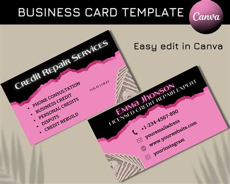 credit repair business cards